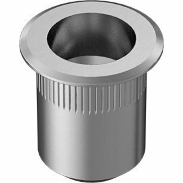 Bsc Preferred Aluminum Heavy-Duty Rivet Nut 5/16-18 Internal Thread.027-.150 Material Thickness, 10PK 94020A351